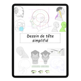 Dessin de tête simplifié