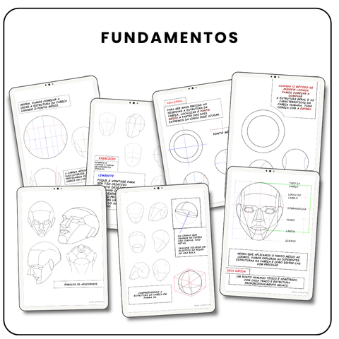 Desenho de Cabeças Simplificado