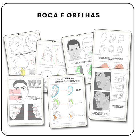 Desenho de Cabeças Simplificado