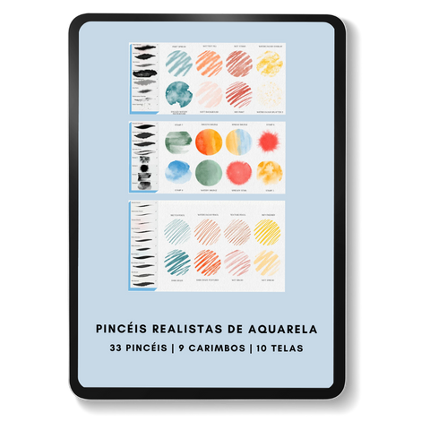 Conjunto de Pincéis de Aquarela Loomy